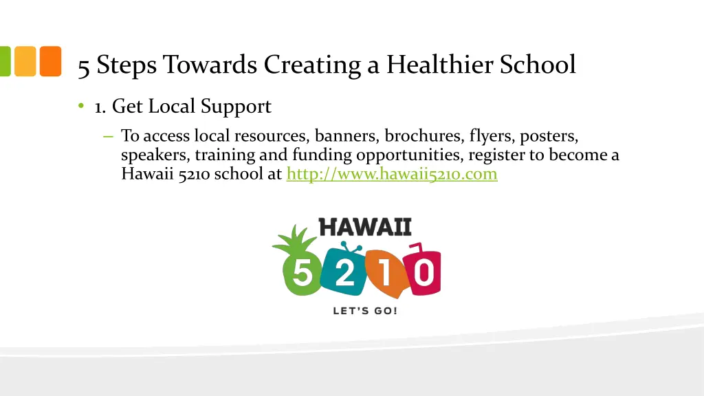 5 steps towards creating a healthier school