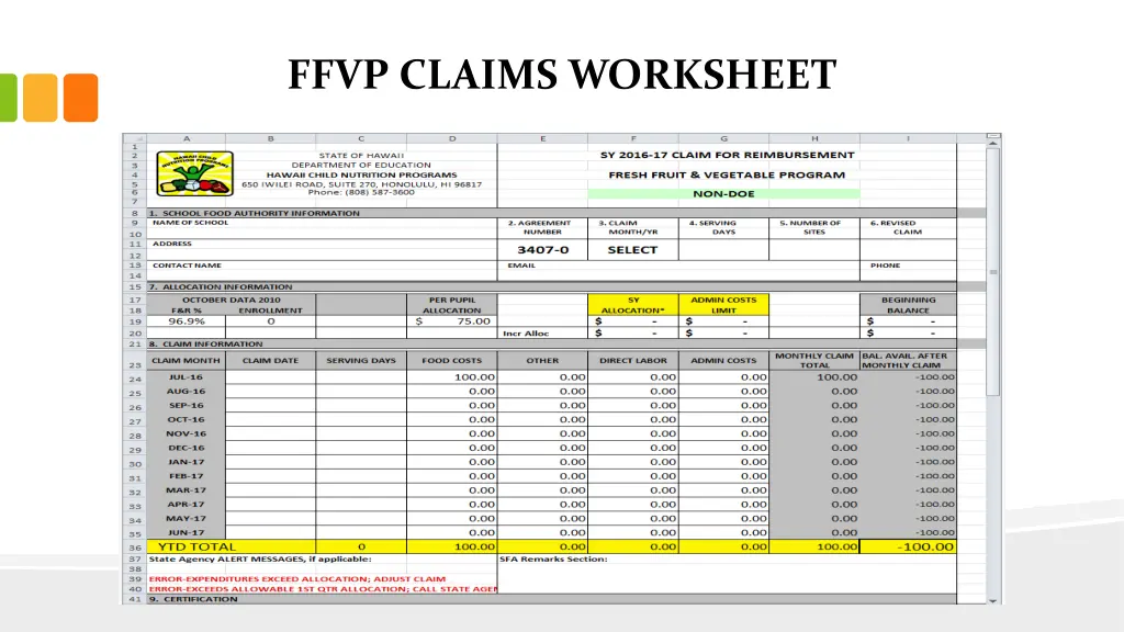 ffvp claims worksheet