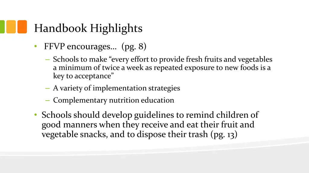 handbook highlights