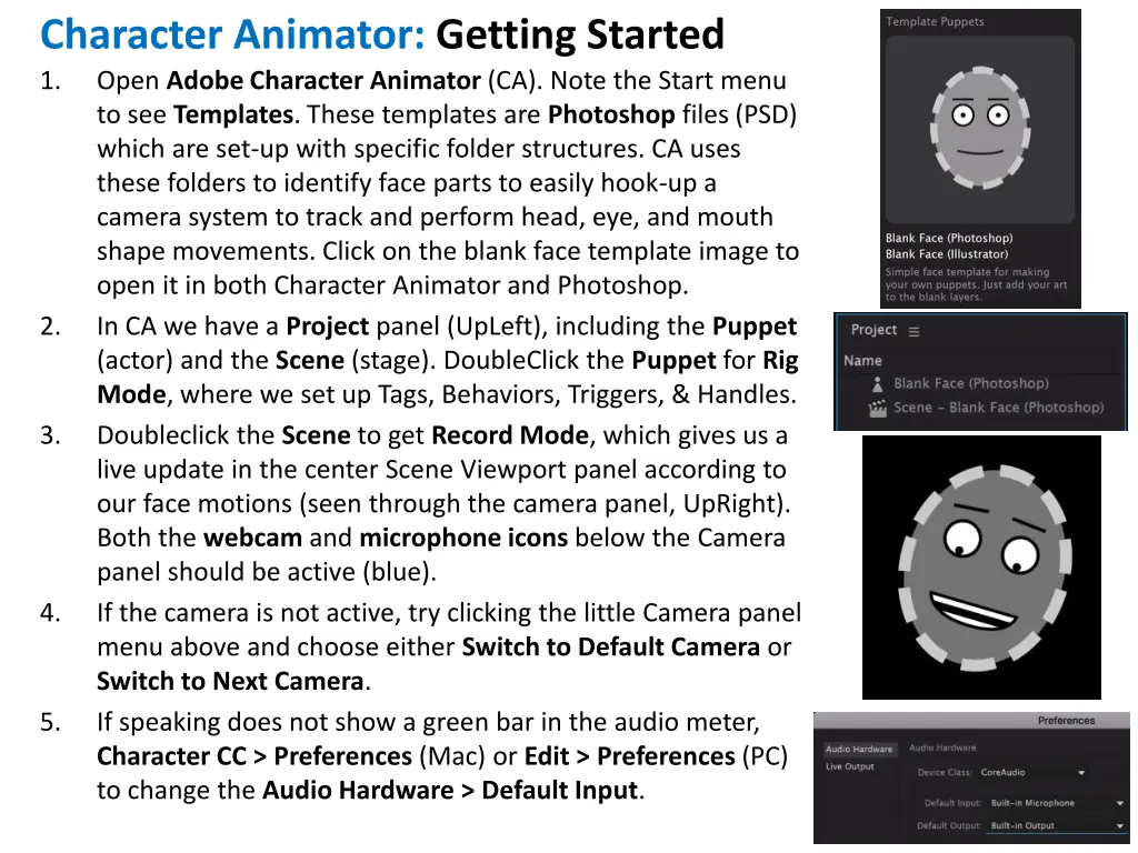 character animator getting started