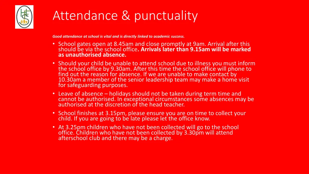 attendance punctuality