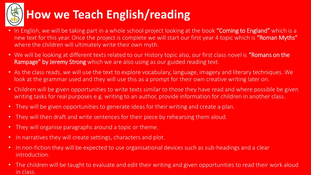 how we teach english reading