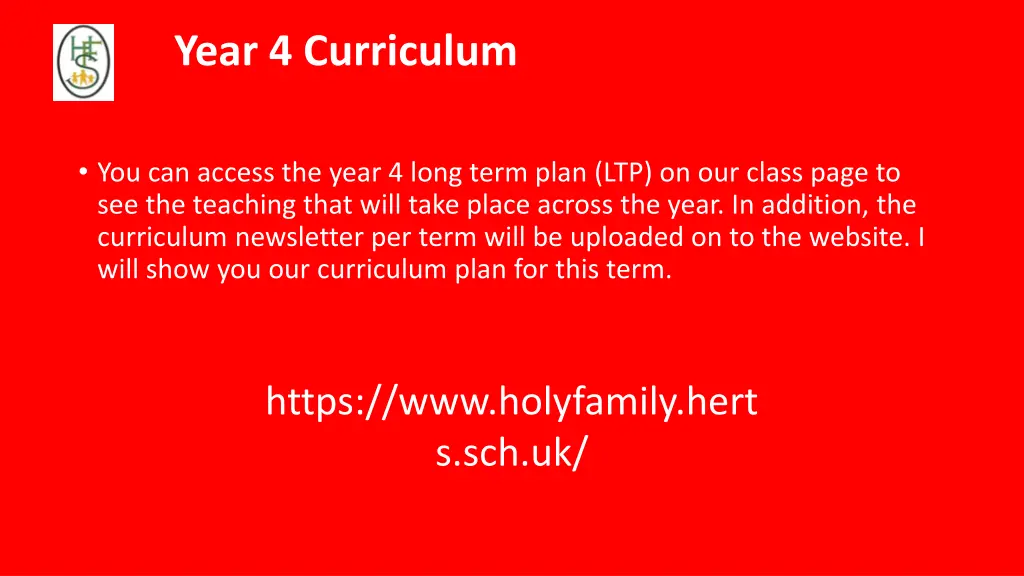 year 4 curriculum