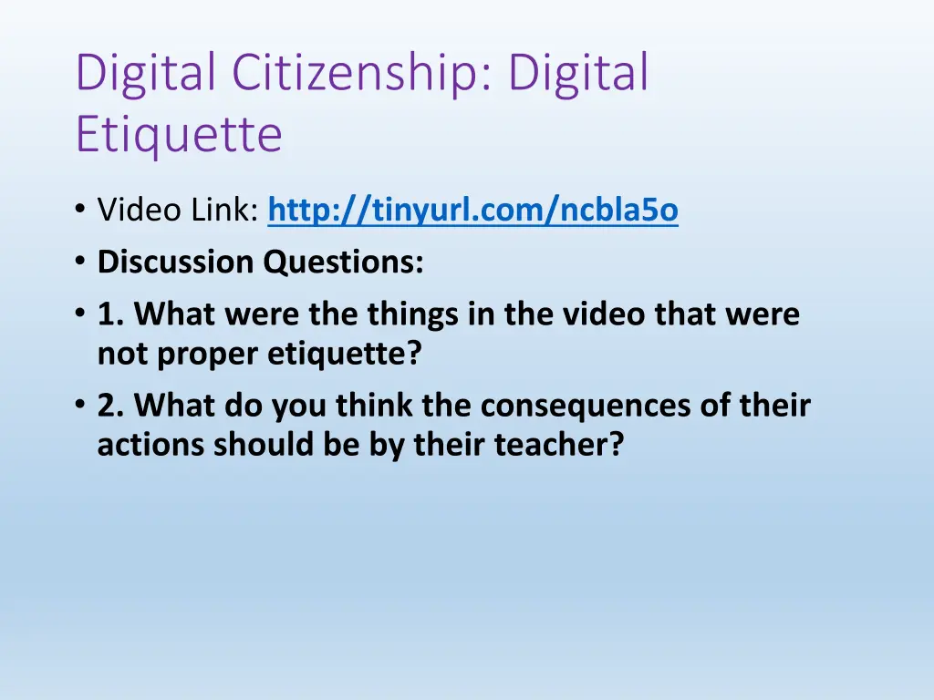 digital citizenship digital etiquette