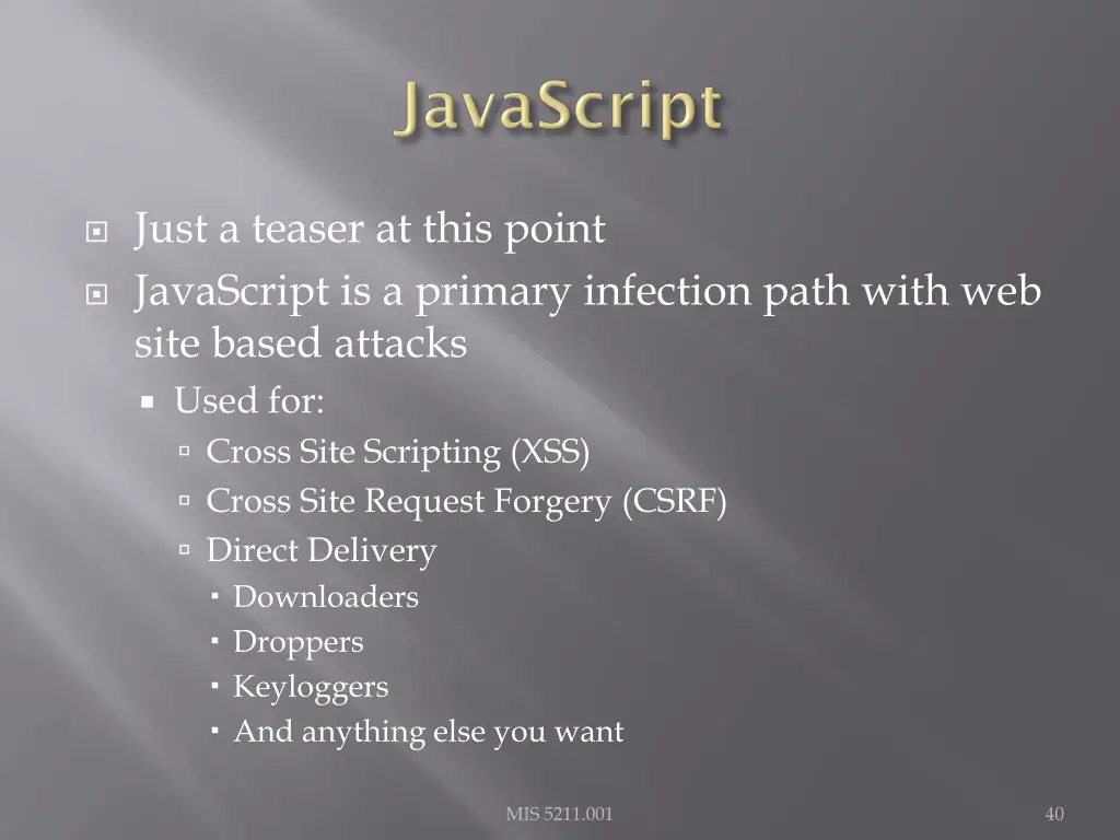 just a teaser at this point javascript