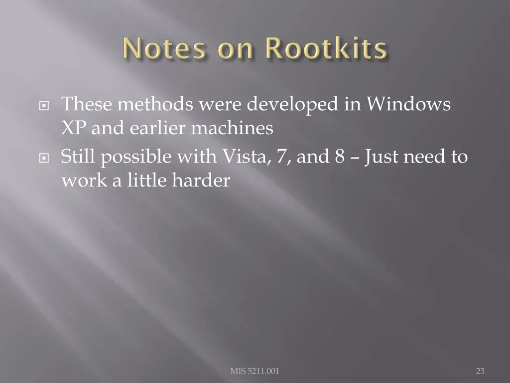 these methods were developed in windows