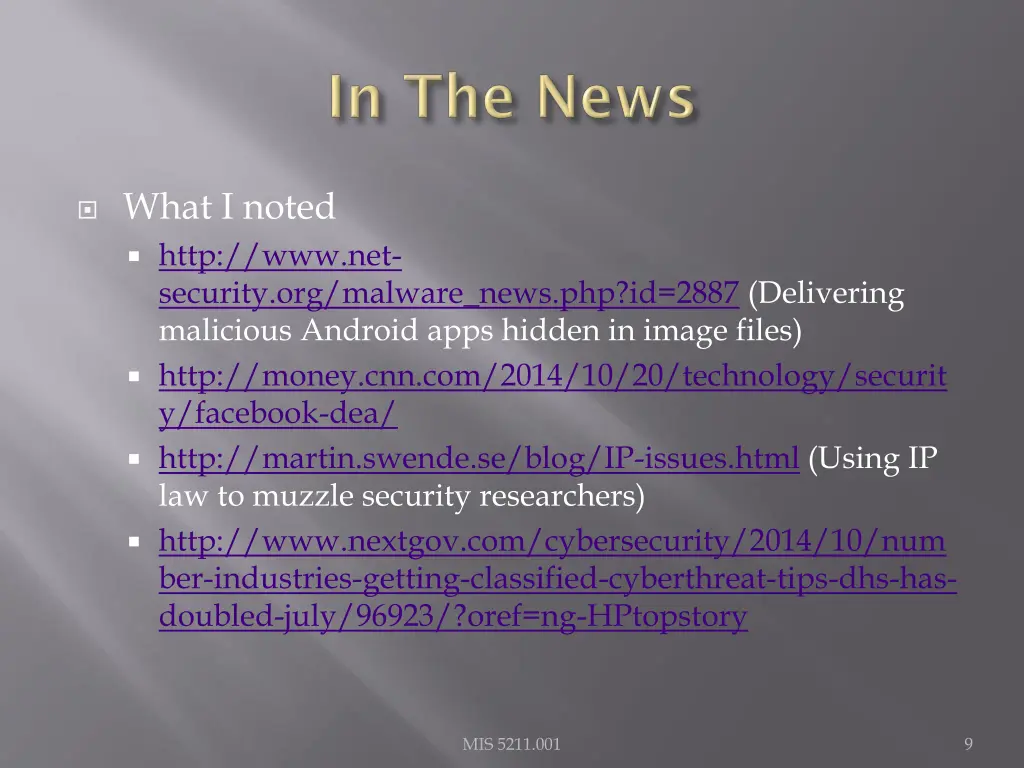 what i noted http www net security org malware