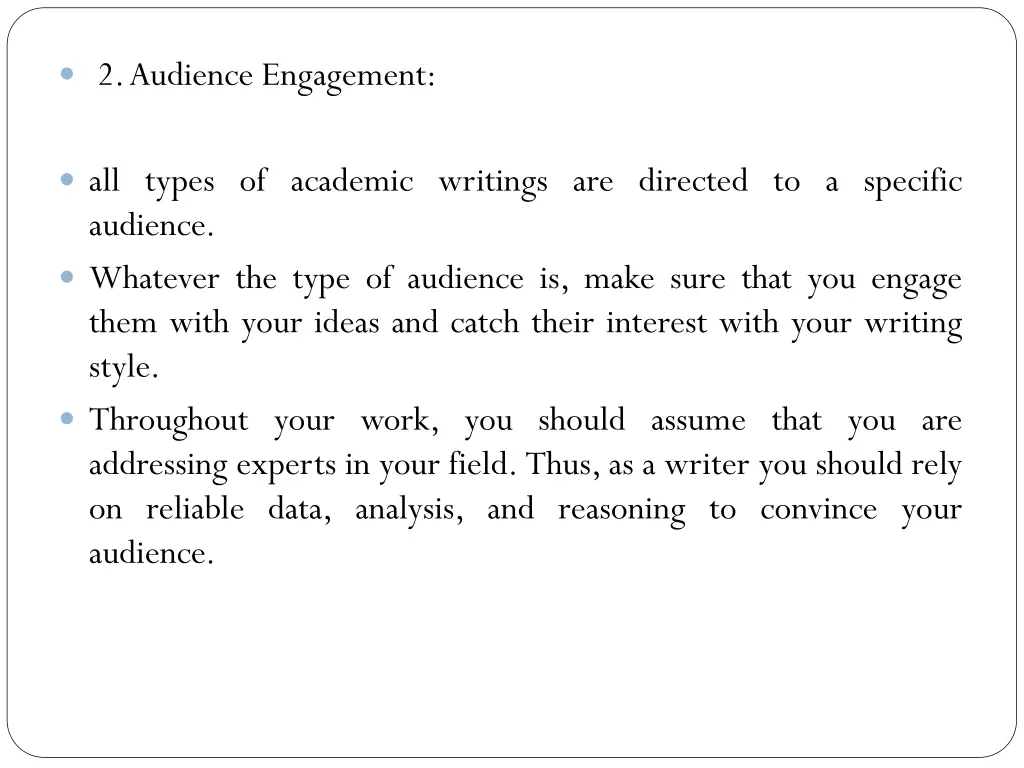 2 audience engagement