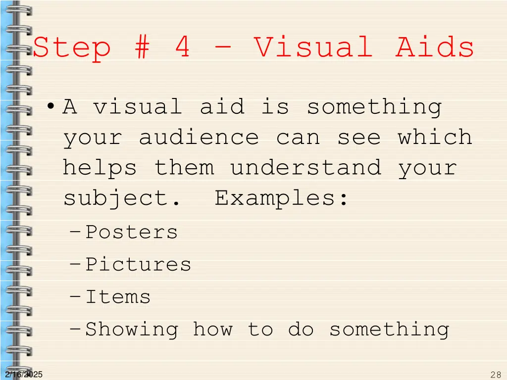 step 4 visual aids