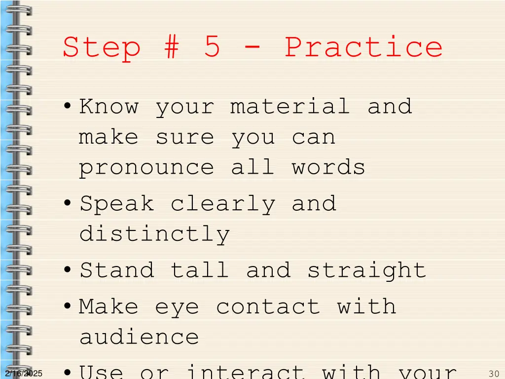 step 5 practice