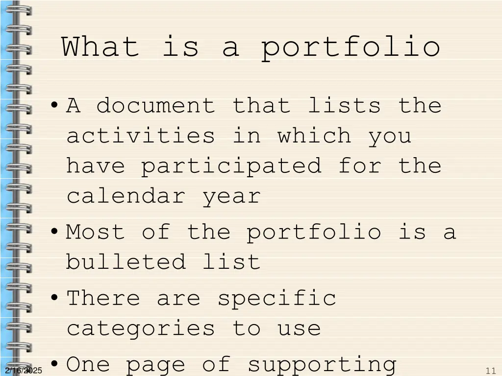 what is a portfolio