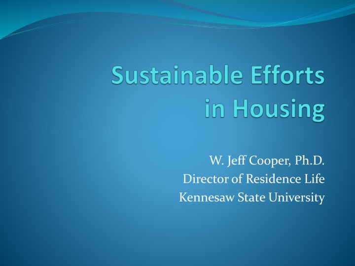 w jeff cooper ph d director of residence life