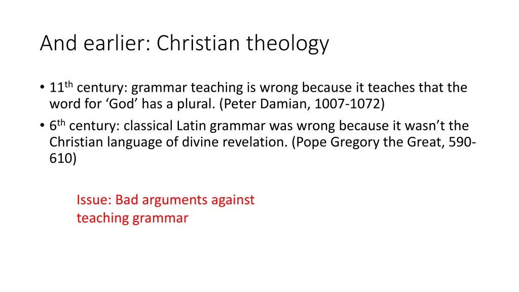 and earlier christian theology