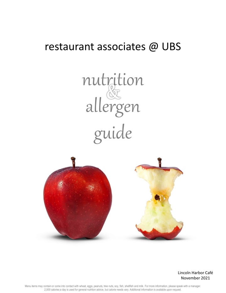 restaurant associates @ ubs