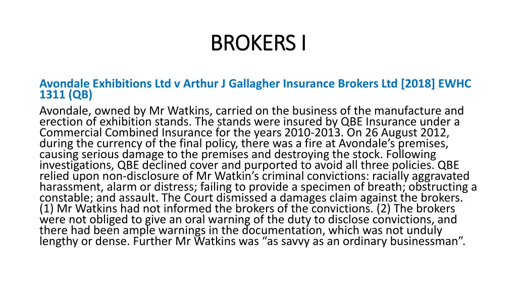 brokers i brokers i
