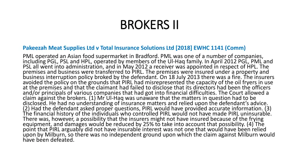 brokers ii brokers ii