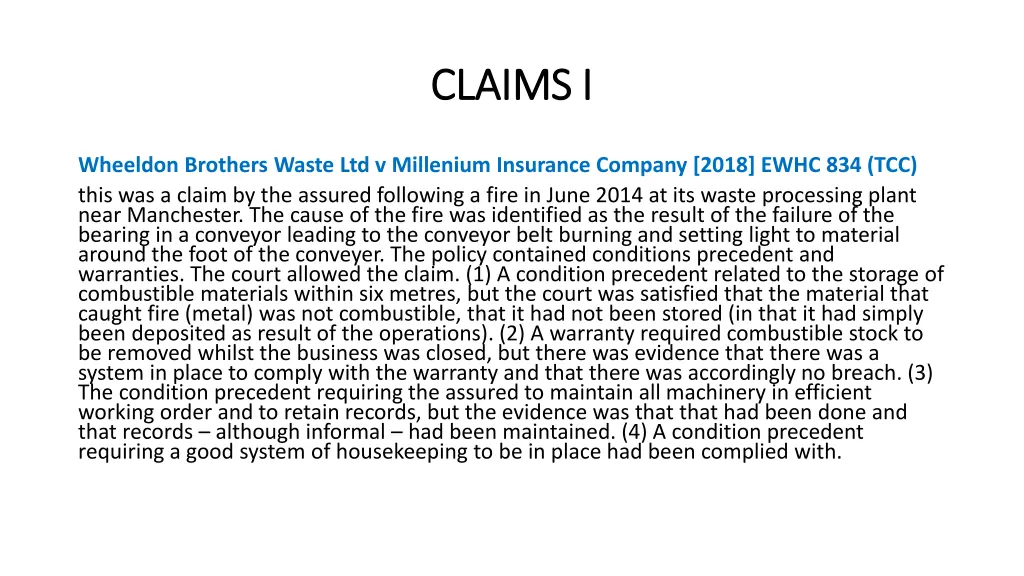 claims i claims i