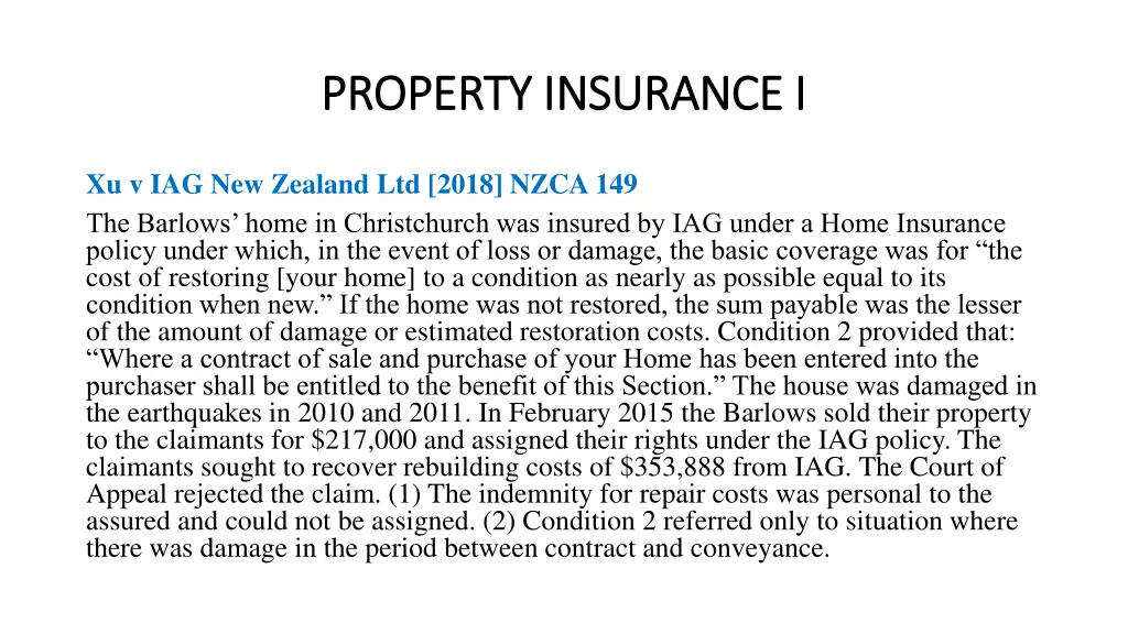 property insurance i property insurance i