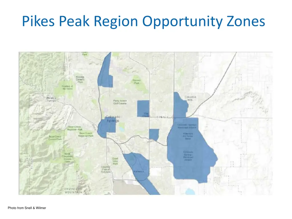 pikes peak region opportunity zones