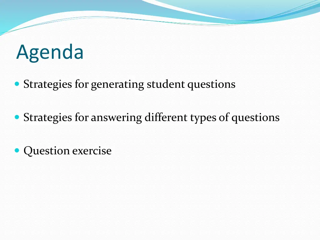 agenda 1