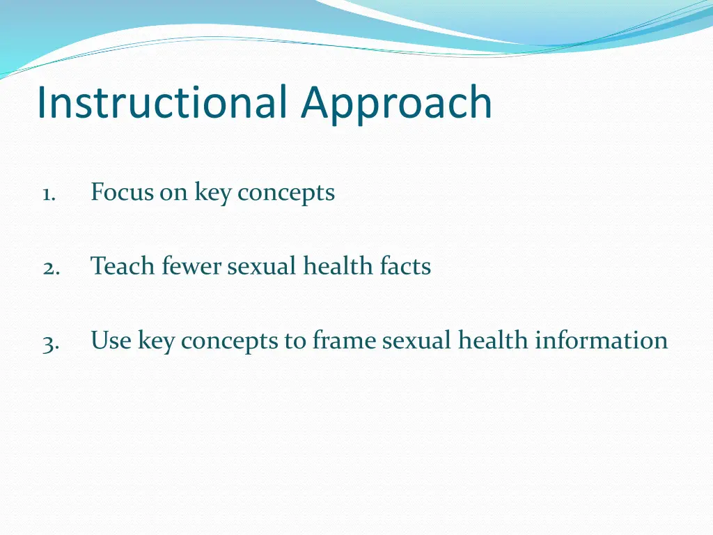 instructional approach