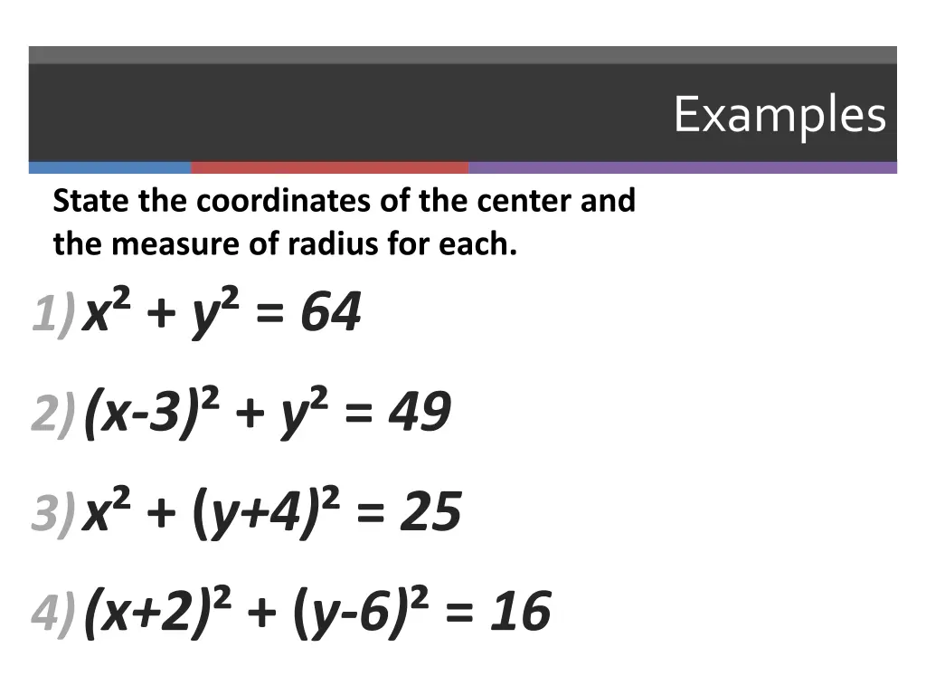 examples