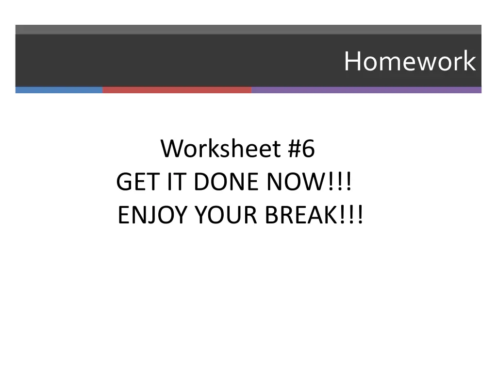 homework