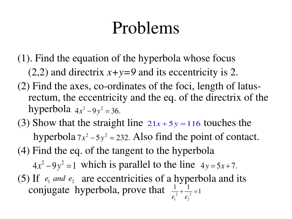problems