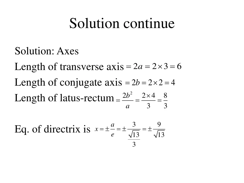 solution continue
