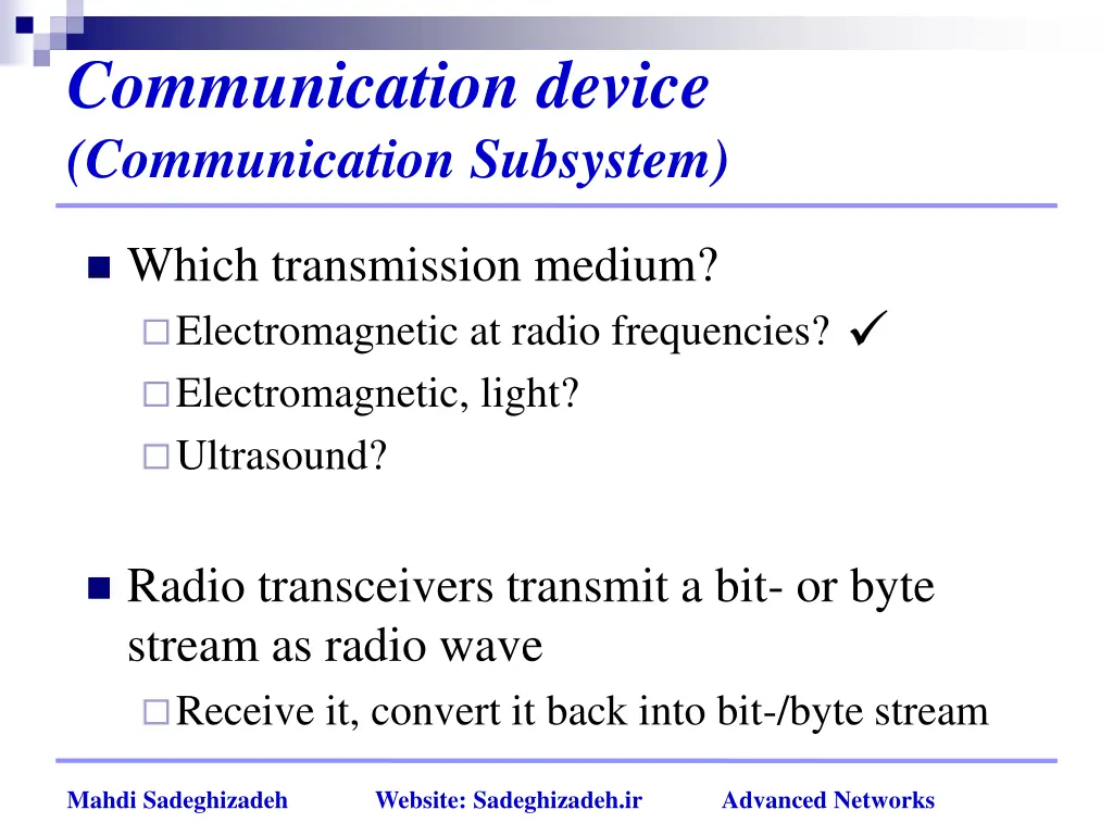 communication device communication subsystem