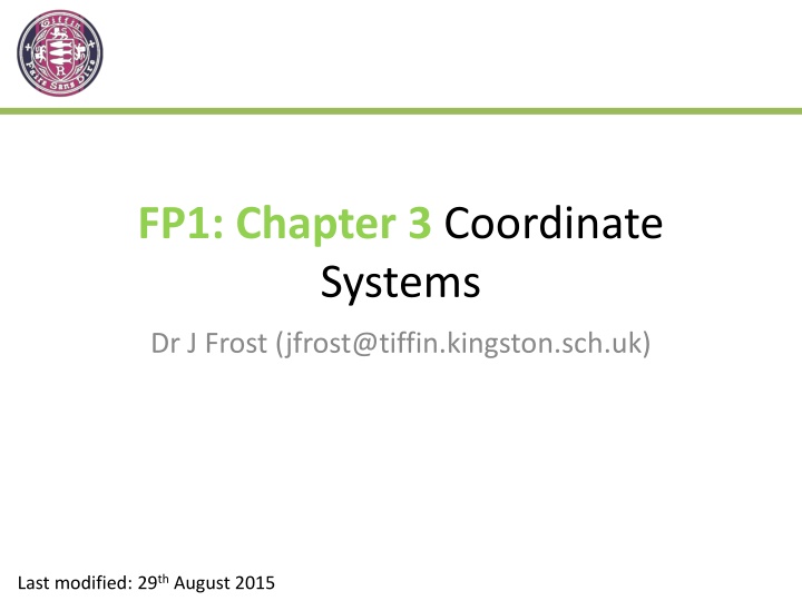 fp1 chapter 3 coordinate systems