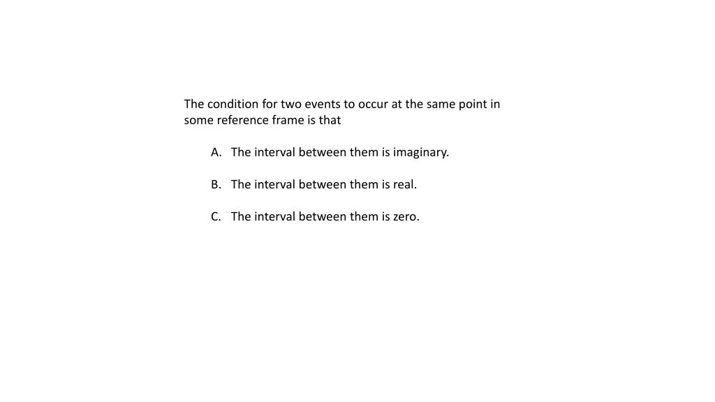 the condition for two events to occur at the same