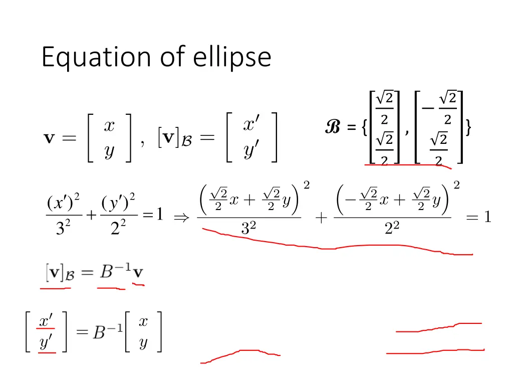 equation of ellipse 2