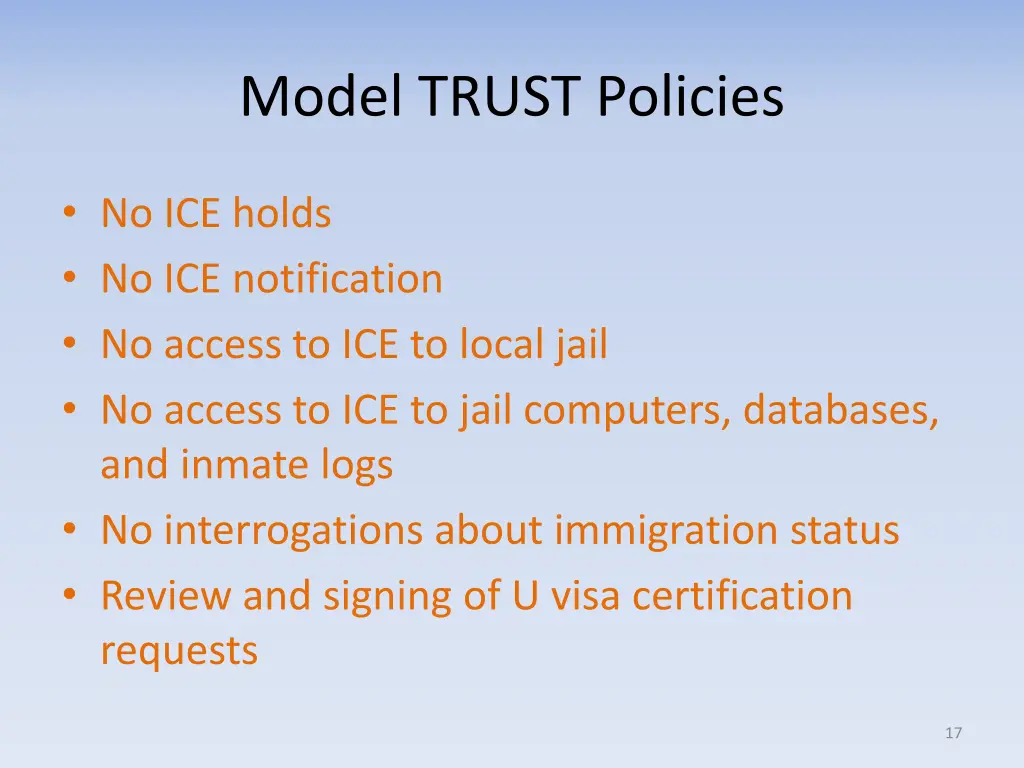 model trust policies