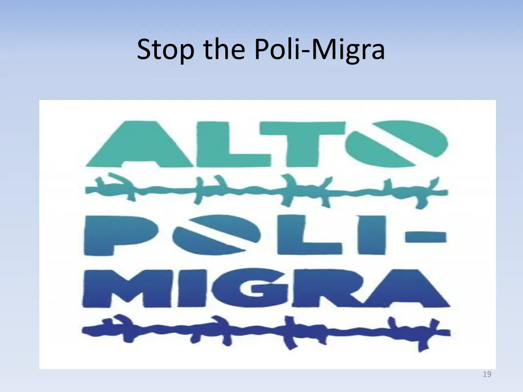 stop the poli migra