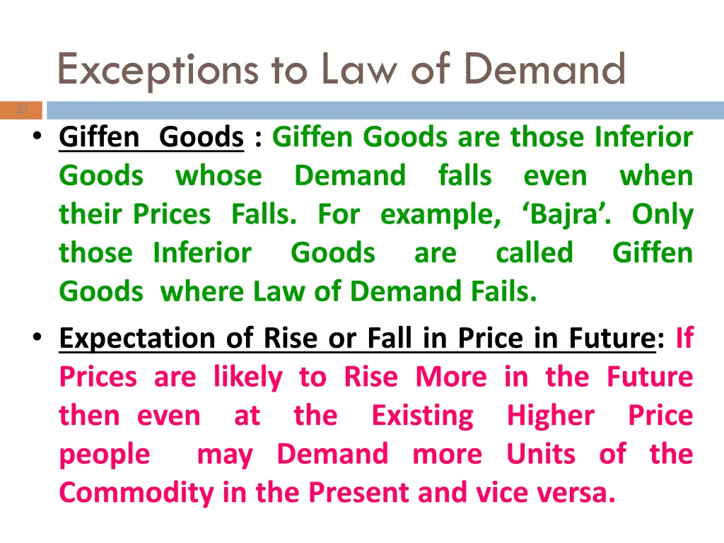 23 exceptions to law of demand giffen goods