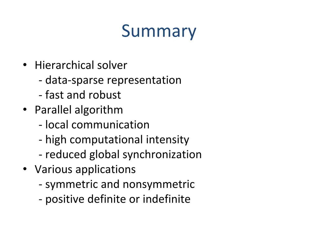 summary