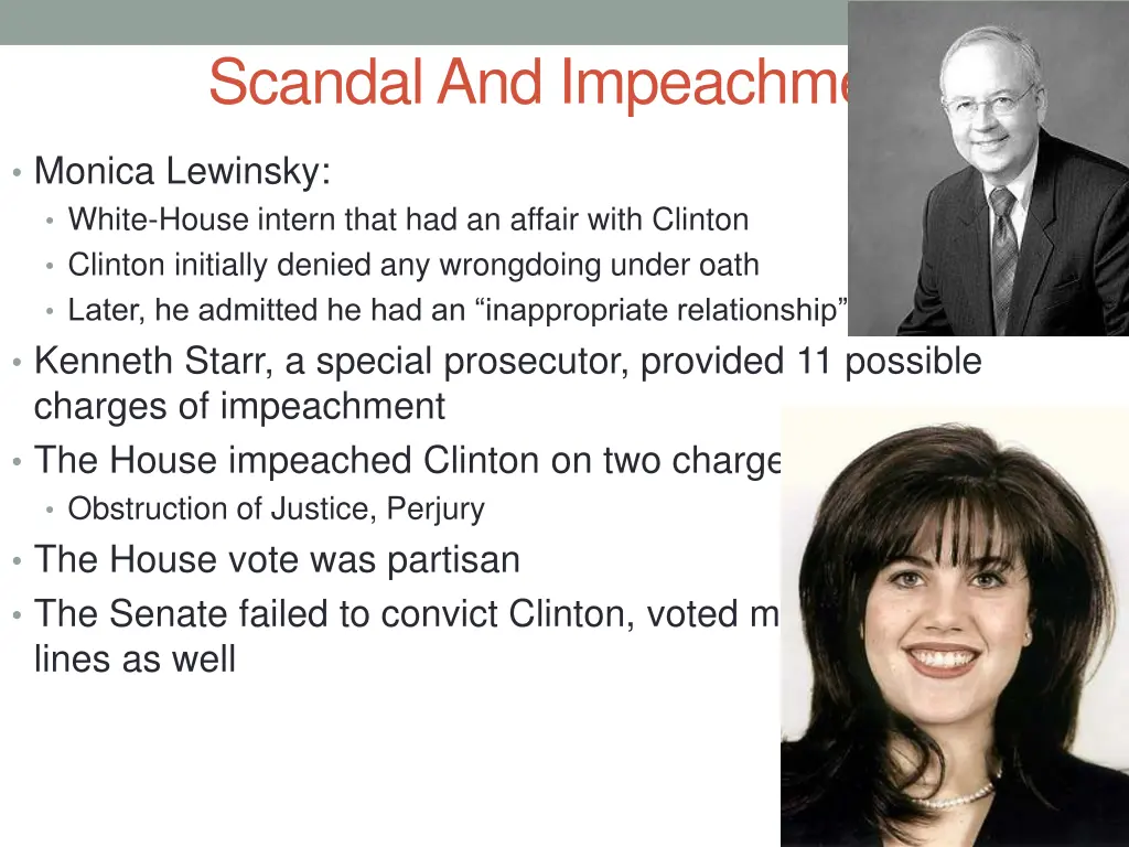 scandal and impeachment
