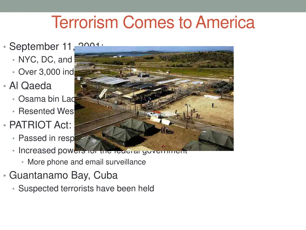 terrorism comes to america