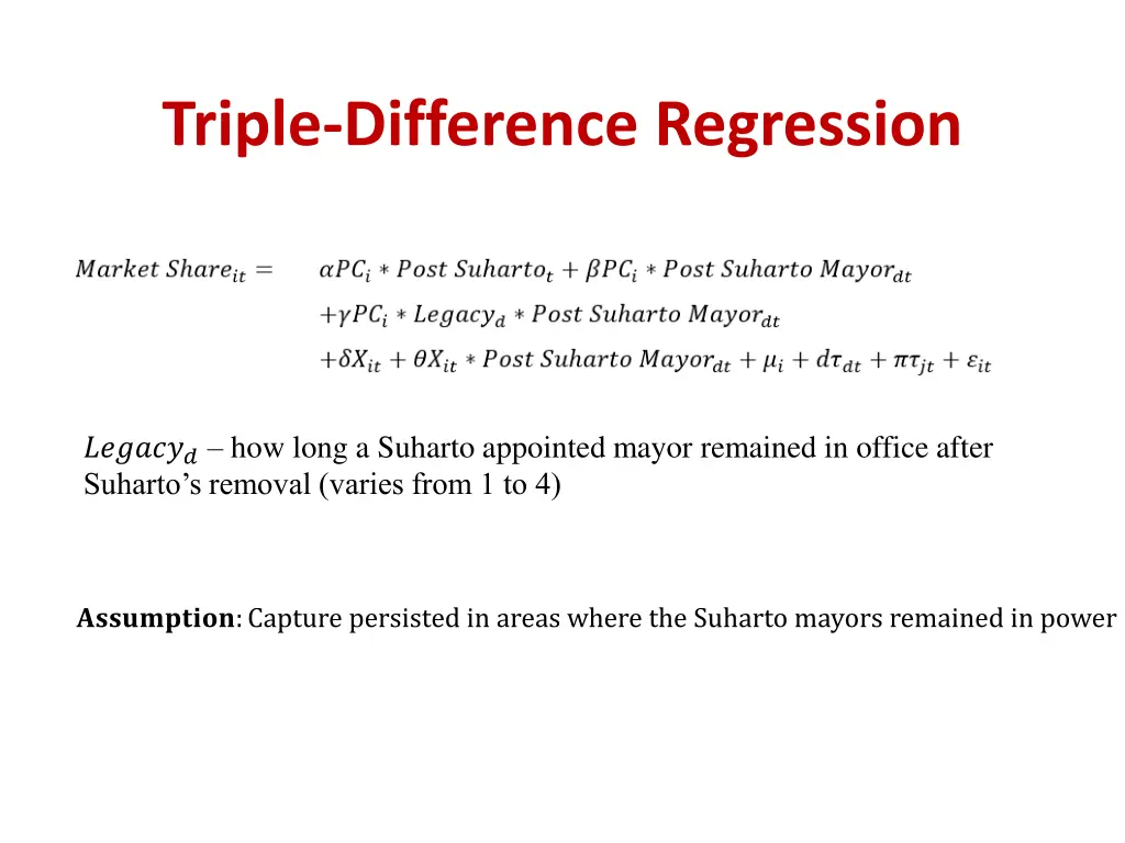 triple difference regression