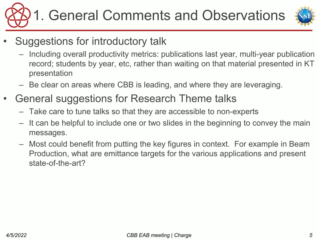1 general comments and observations 1