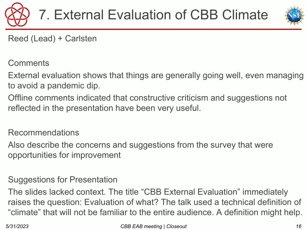 7 external evaluation of cbb climate