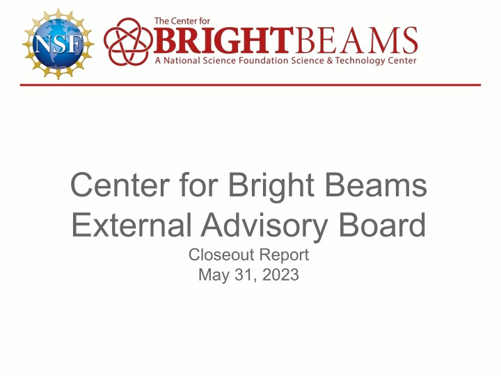 center for bright beams external advisory board