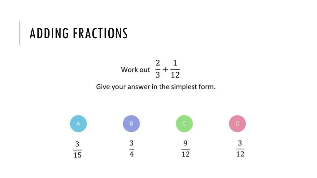 adding fractions