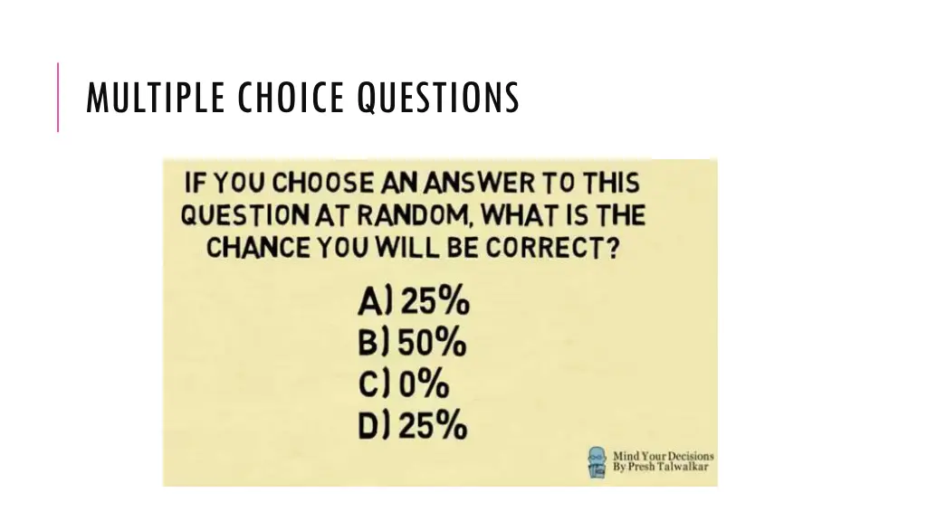 multiple choice questions