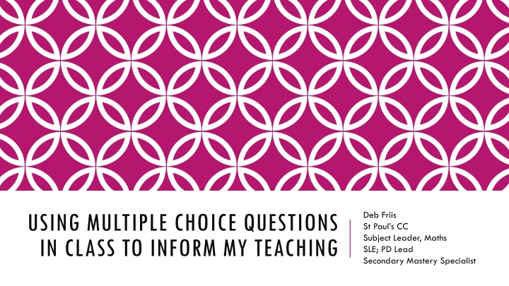 using multiple choice questions in class