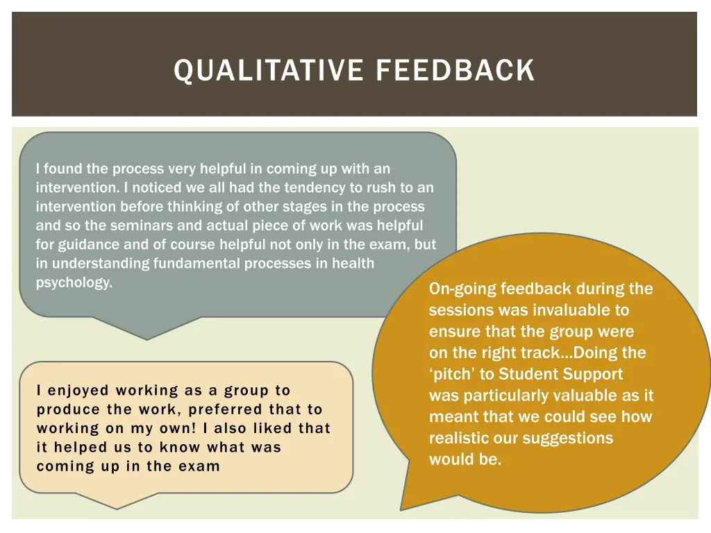 qualitative feedback