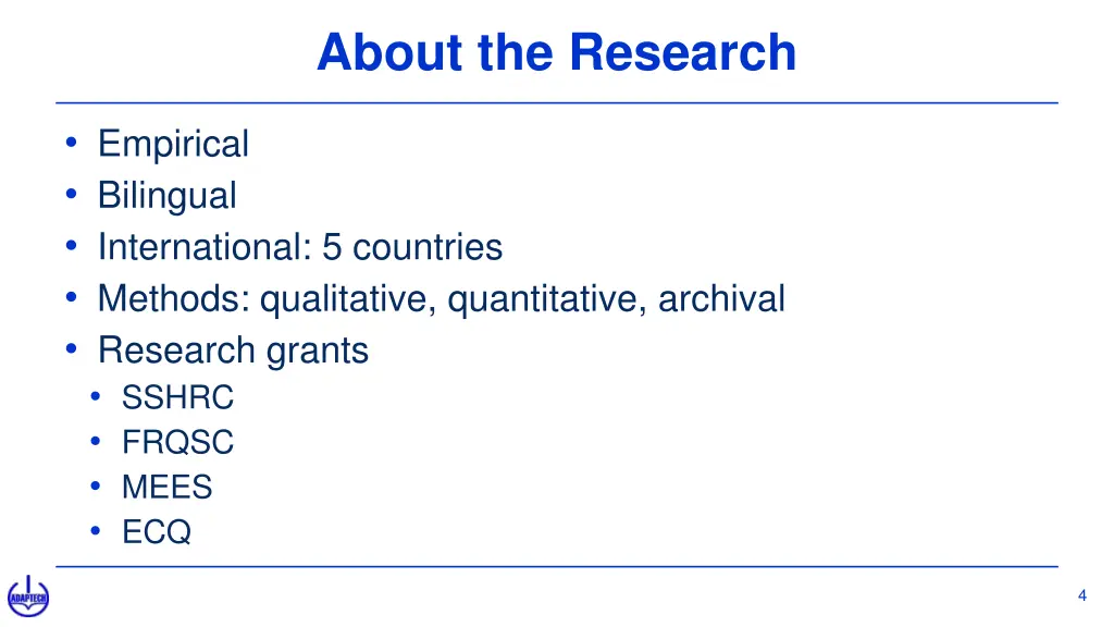 about the research