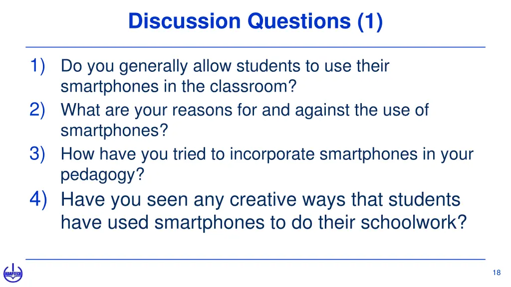 discussion questions 1
