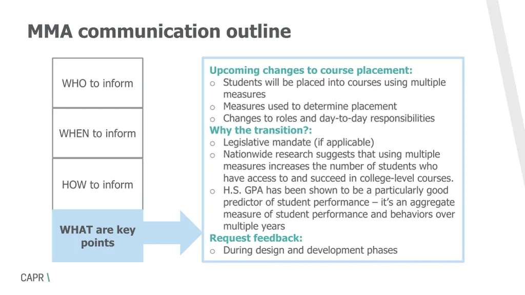 mma communication outline 3
